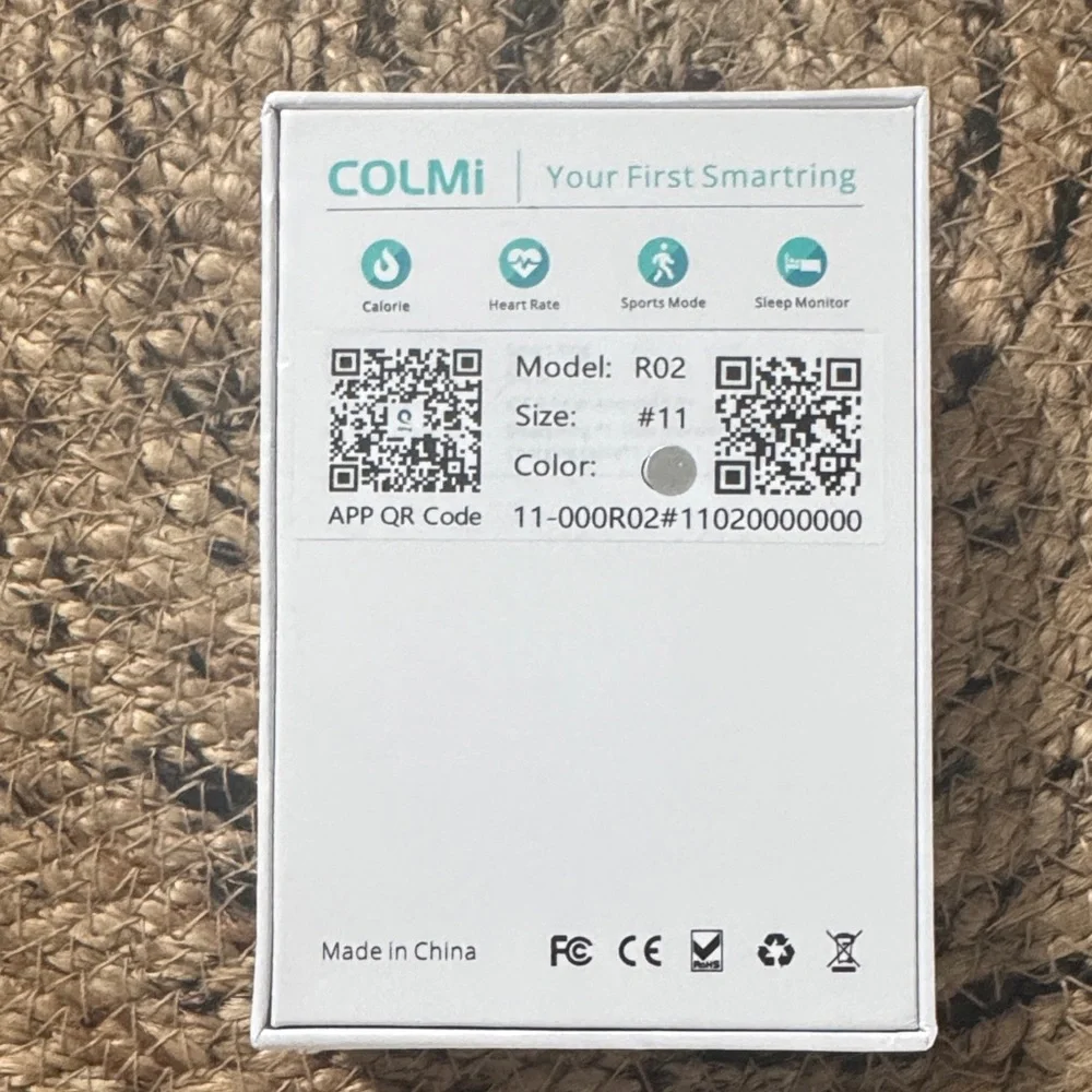COLMi R2 Smart Ring - Silver - Size 11